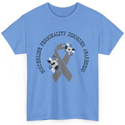 Borderline Personality Disorder Awareness BPD Gray Ribbon Classic Unisex T-Shirt