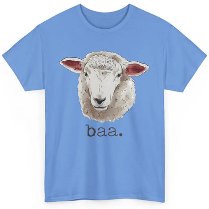 Cute Sheep Baa Baa Farm Animal Owner Sheep Lovers Farm Gift Classic Unisex T-Shirt