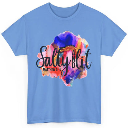 Christian Salty And Lit Bible Verse Religious Watercolor Classic Unisex T-Shirt