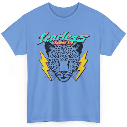 Christian Cheetah Fearless Bible Lightning Bolt Religious Classic Unisex T-Shirt