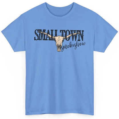 Boho Bull Skull Small Town Smokeshow Western Country Cowgirl Classic Unisex T-Shirt