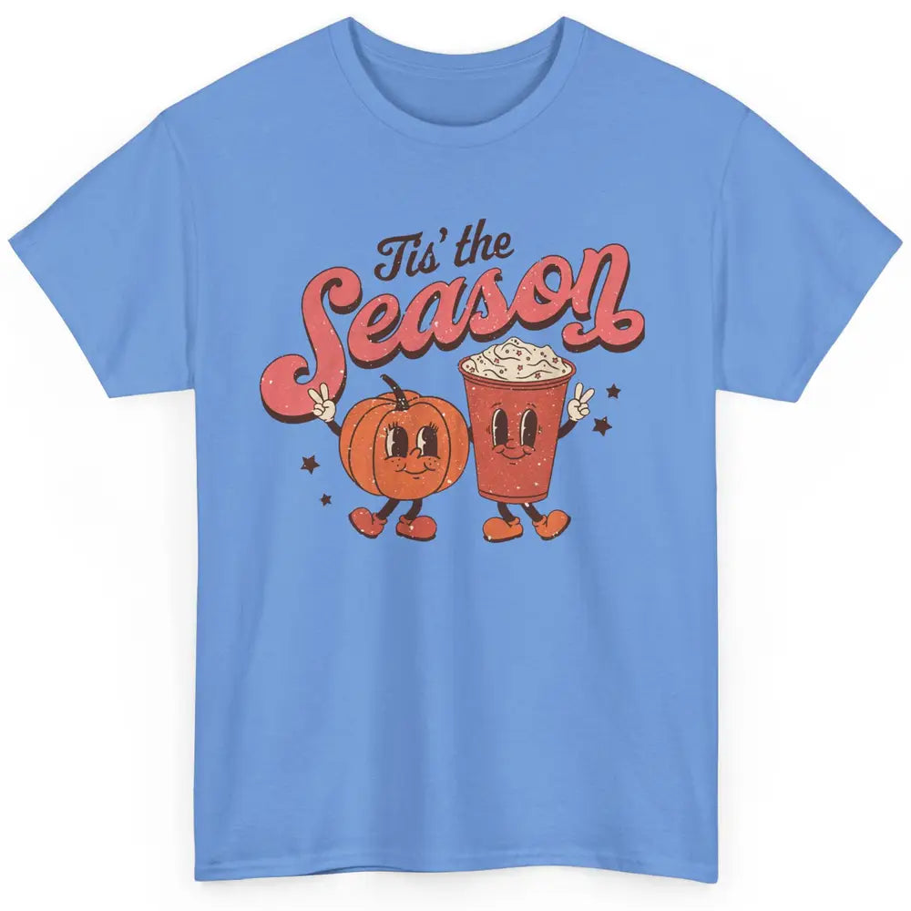 Retro Pumpkin Spice Fall Tis The Season Autumn Thanksgiving Classic Unisex T-Shirt