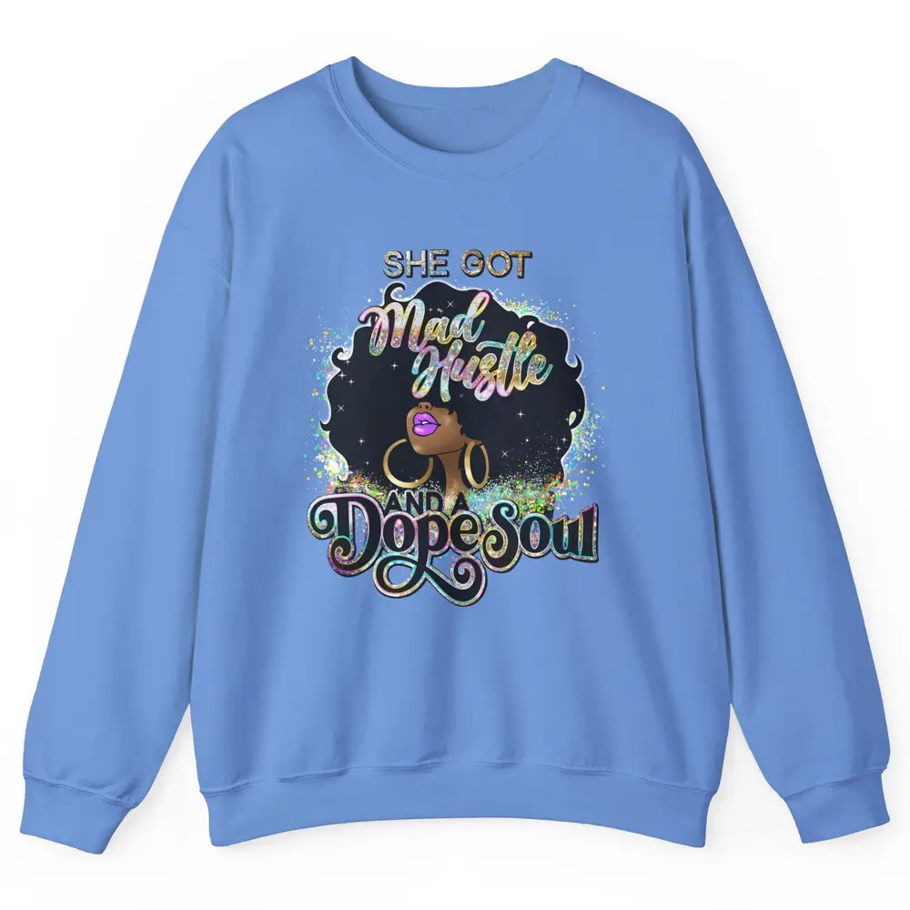 Black Girl She Got A Dope Soul Afro Women Christian Belief Unisex Crewneck Sweatshirt