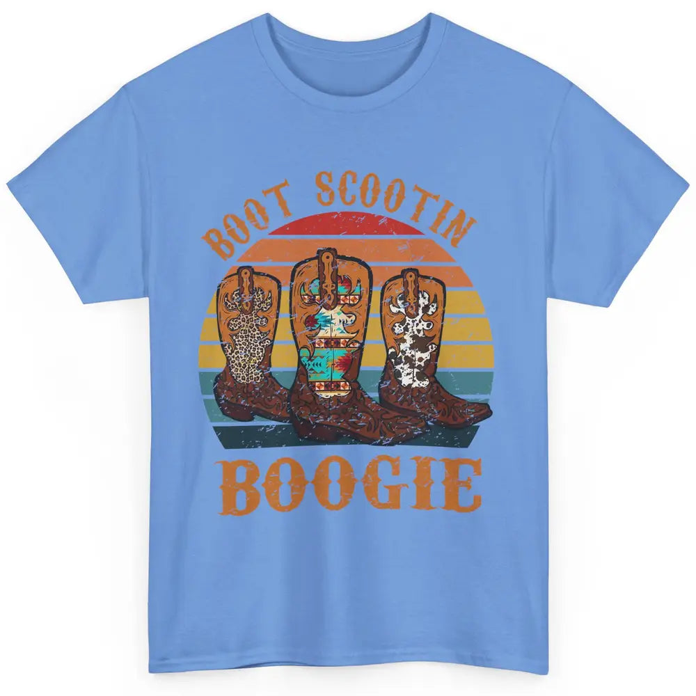 Vintage Cowboy Boots Scooting Boogie Western Country Cowgirl Classic Unisex T-Shirt