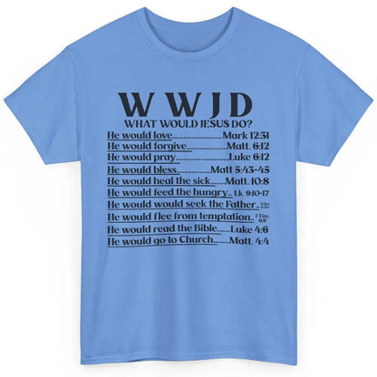 What Would Jesus Do Bible Verse Christian Religious WWJD Classic Unisex T-Shirt