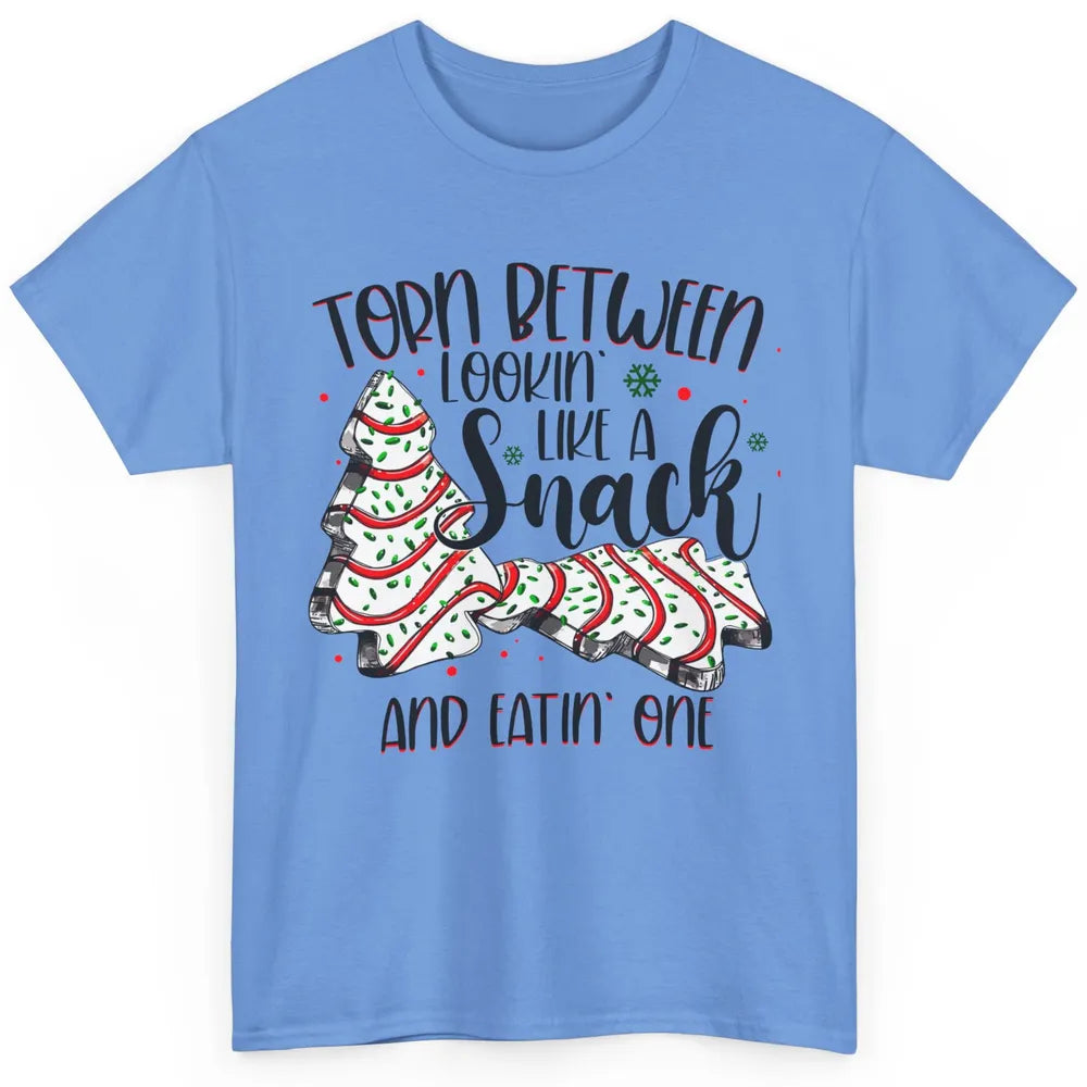 Christmas Tree Cake Torn Between Look Like a Snack Eat One Classic Unisex T-Shirt