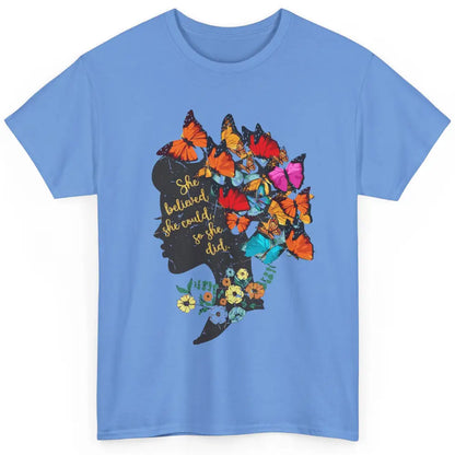 Floral Women Butterfly Inspirational Saying Mental Health Classic Unisex T-Shirt