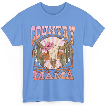 Desert Boho Bull Skull Country Mama Western Country Cowgirl Classic Unisex T-Shirt