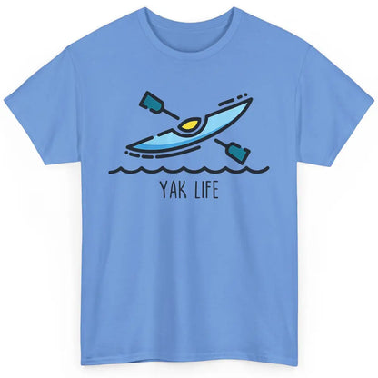 Yak Life Sunset Kayak Kayaking Retro 70s Paddling Outdoor Classic Unisex T-Shirt