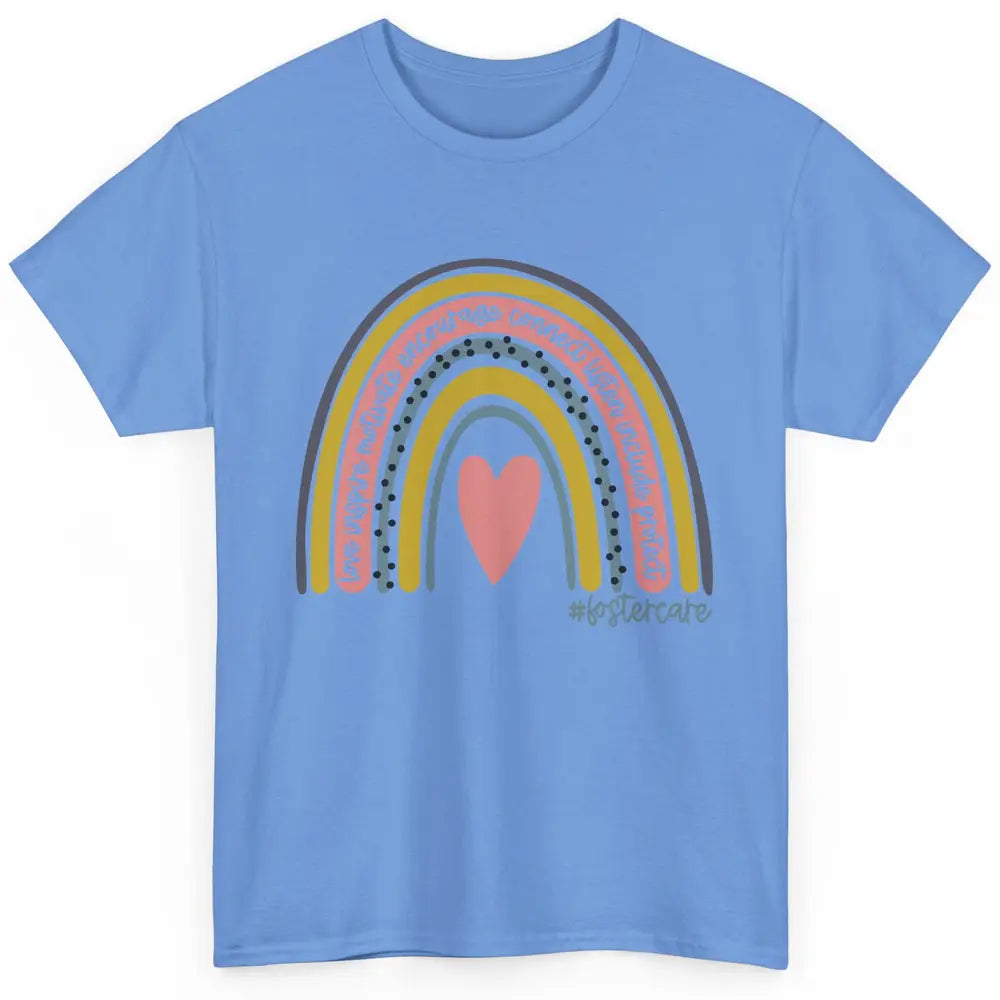 Foster Care Parents Support Rainbow Adoption Love Inspire Classic Unisex T-Shirt