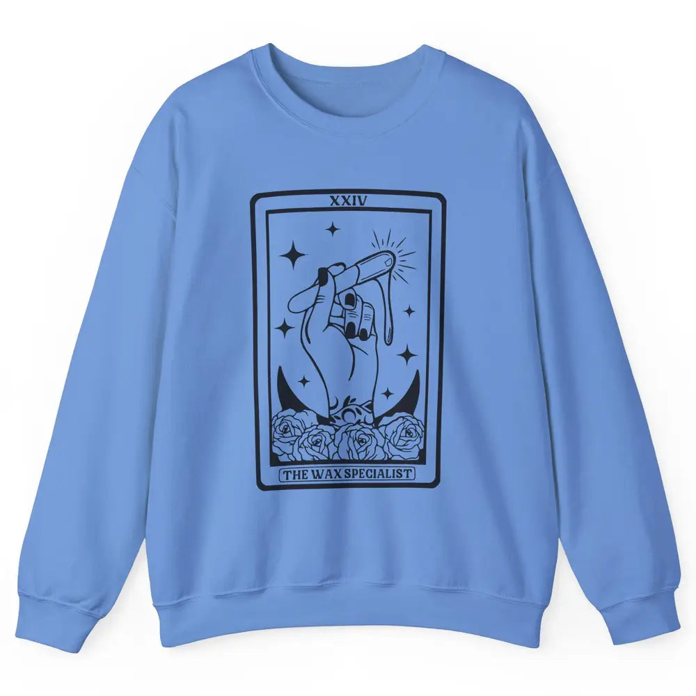 Wax Specialist Tarot Card Beautician Wax Hustler Cosmetology Unisex Crewneck Sweatshirt