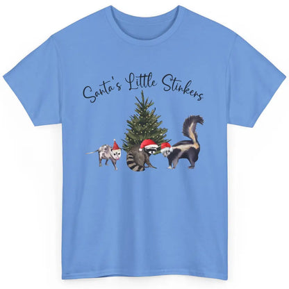 Christmas Forbidden Cats Raccoon Skunk Opossum Santa Little Classic Unisex T-Shirt