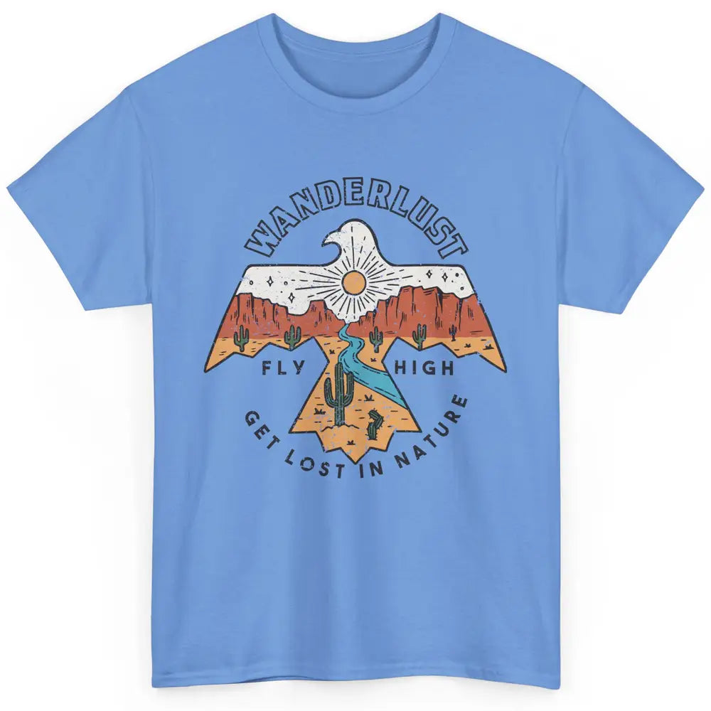 Vintage Eagle Desert Wanderlust Get Lost In Nature Outdoor Classic Unisex T-Shirt