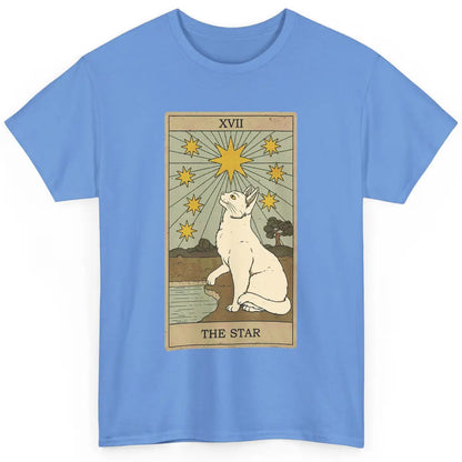 Tarot Card The Star White Cat Retro Mermaid Gothic Vintage Classic Unisex T-Shirt