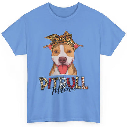 Cute Pitbull Mama Leopard Mothers Day Funny Pittie Women Dog Classic Unisex T-Shirt