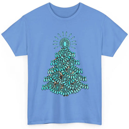 Turquoise Christmas Tree Western Christmas Country Farm Classic Unisex T-Shirt