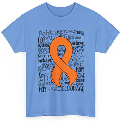 Functional Neurological Disorder FND Orange Ribbon Hope Love Classic Unisex T-Shirt