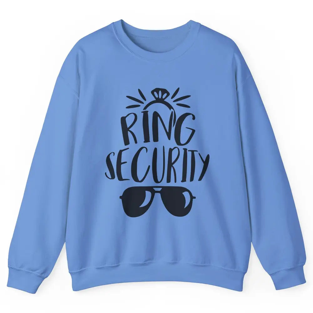 Wedding Ring Security Boy Girl Ring Bearer Wedding Party Unisex Crewneck Sweatshirt