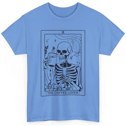 The Coffee Lover Skeleton Tarot Card Floral Goth Halloween Classic Unisex T-Shirt