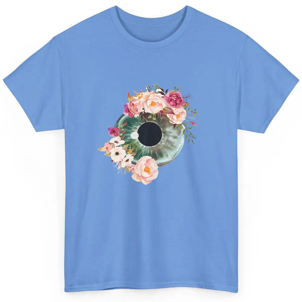 Floral Eyeball Optometrist Optical Eye Anatomy Ophthalmology Classic Unisex T-Shirt