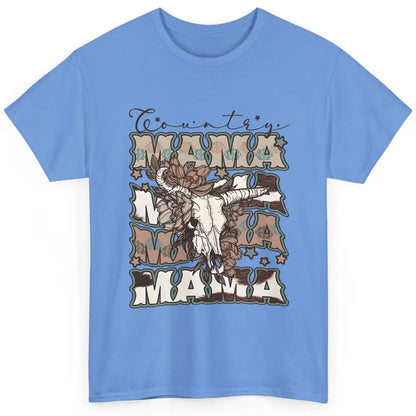 Floral Boho Bull Skull Country Mama Desert Spirit Western Classic Unisex T-Shirt