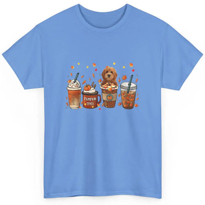 Golden Doodle Dog Fall Coffee Pumpkin Spice Dog Thanksgiving Classic Unisex T-Shirt