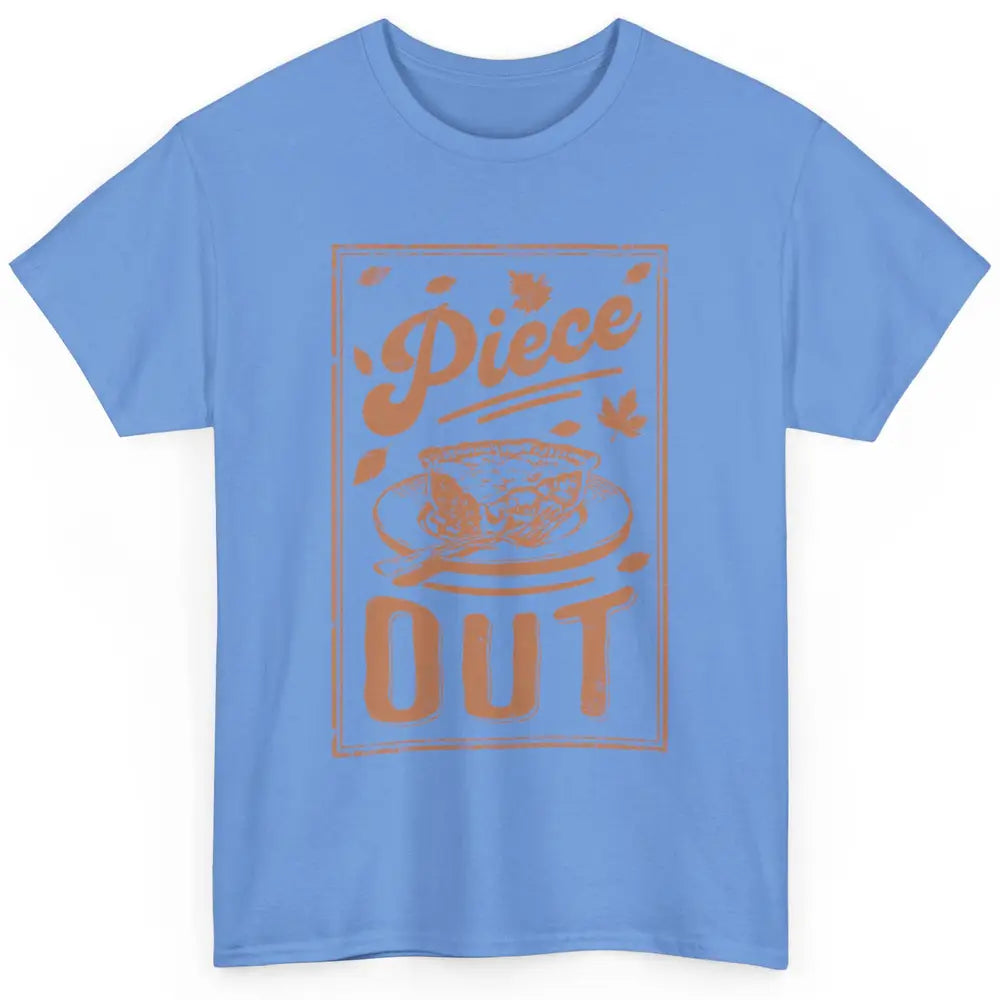 Retro Piece Out Pumpkin Pie Thanksgiving Dinner Fall Food Classic Unisex T-Shirt