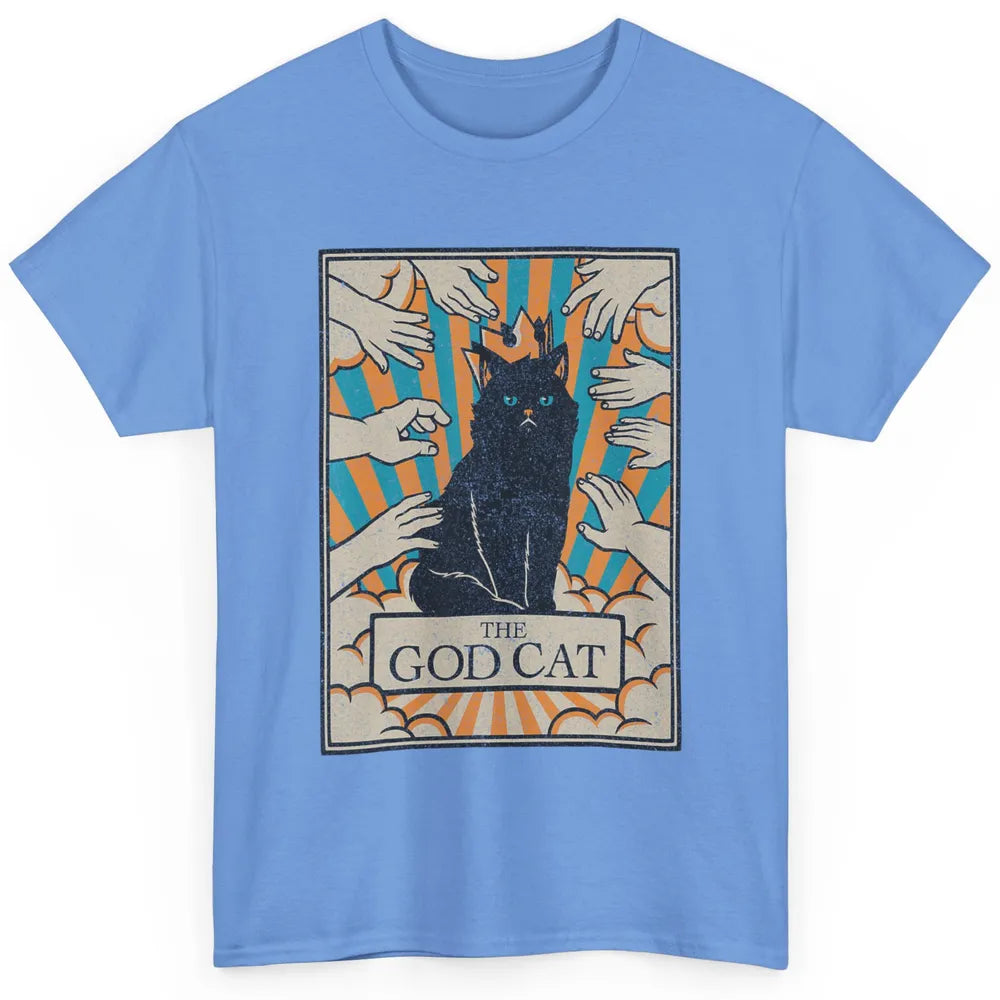 Astrology The God Cat Goth Tarot Card Reader Witchy Black Cat Gothic Sarcastic Classic Unisex T-Shirt