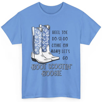 Floral Cowboy Boots Scooting Boogie Western Country Cowgirl Classic Unisex T-Shirt