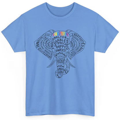 Elephant Down Syndrome Awareness Support Emotional Lovable Classic Unisex T-Shirt