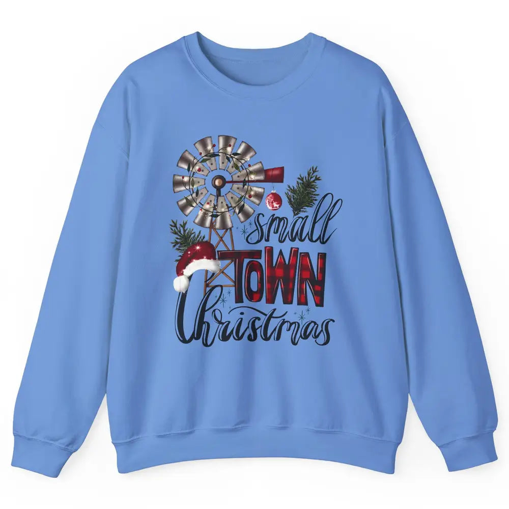 Retro Small Town Christmas Western Hometown Christmas Unisex Crewneck Sweatshirt