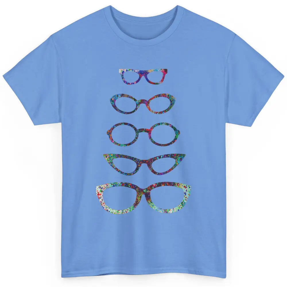 Cute Eyeglasses Splatter Paint Optician Optical Optometrist Classic Unisex T-Shirt