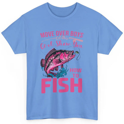 Bass Fishing Girl Show How To Fish Reel Girls Fish Fisherman Classic Unisex T-Shirt