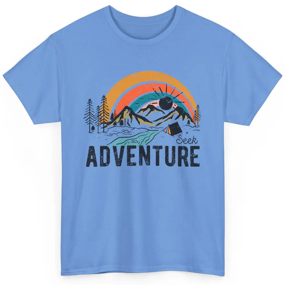 Vintage Mountain Sunrise Seek Adventure Camping Hiking Lover Classic Unisex T-Shirt