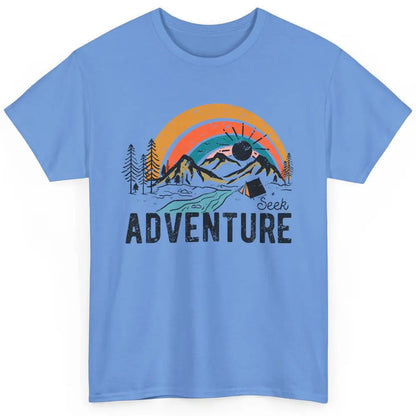 Vintage Mountain Sunrise Seek Adventure Camping Hiking Lover Classic Unisex T-Shirt