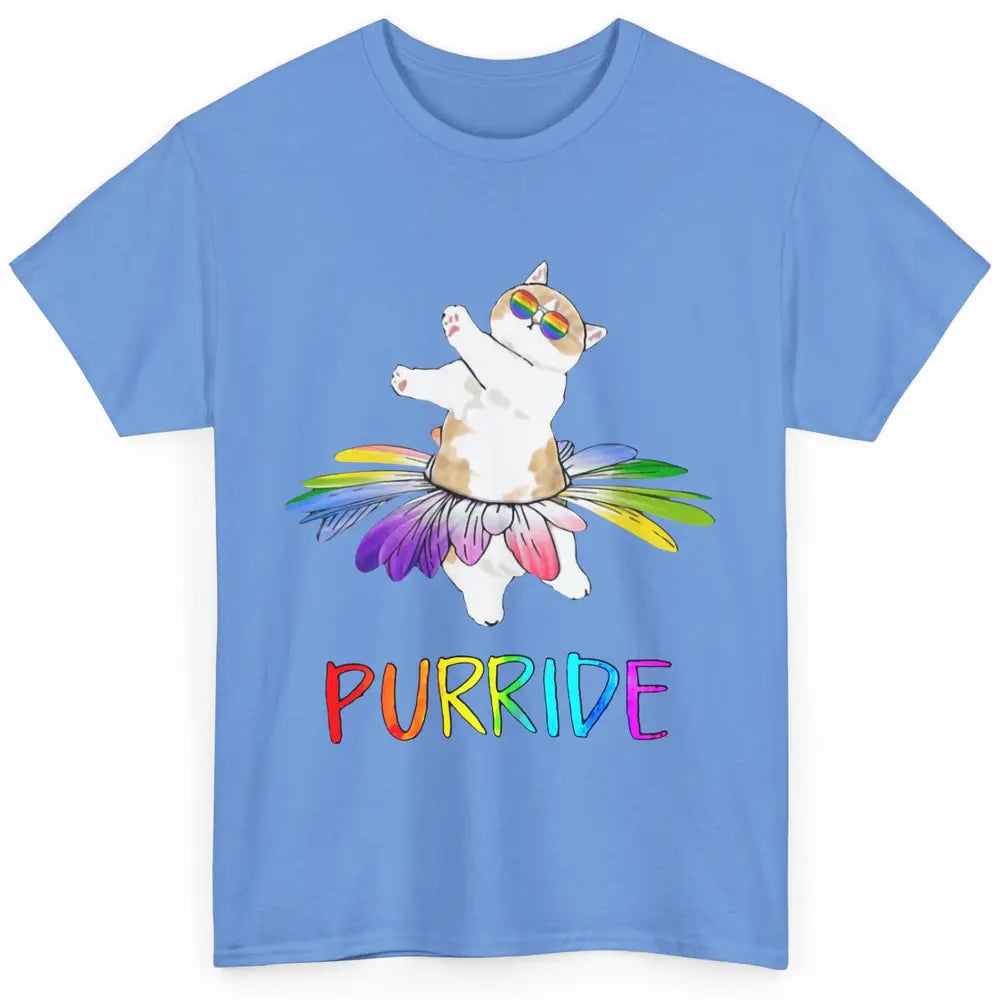 Funny Cat Dancing Purride LGBT Cat Gay Rainbow Cat Lovers Classic Unisex T-Shirt