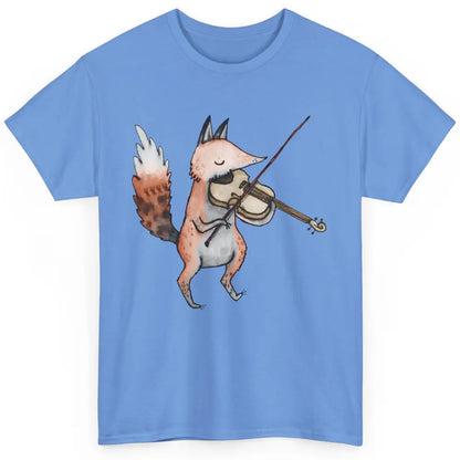 Vintage Fox Playing Violin Funny Violinist Musician Gift Classic Unisex T-Shirt