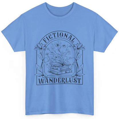 Fictional Wanderlust Book Floral Bookish Bookworm Wildflower Classic Unisex T-Shirt