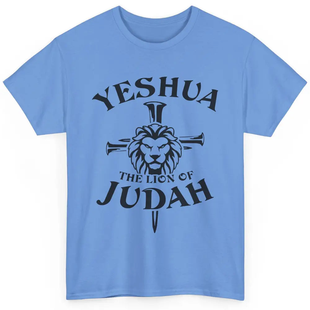 Yeshua Jesus Cross Lion Of Judah Christian Faith Religious Classic Unisex T-Shirt