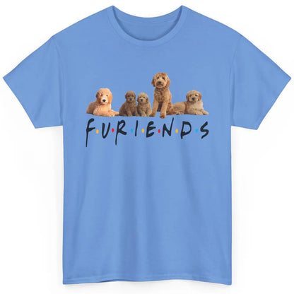 Cute Furiends Golden Doddle Furry Dog Friends Puppy Pet Love Classic Unisex T-Shirt