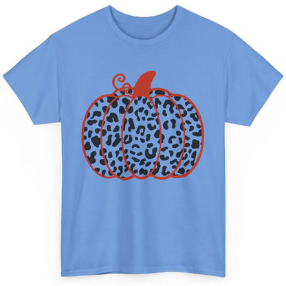 Pumpkin Leopard Fall Autumn Cheetah Pumpkin Thanksgiving Classic Unisex T-Shirt