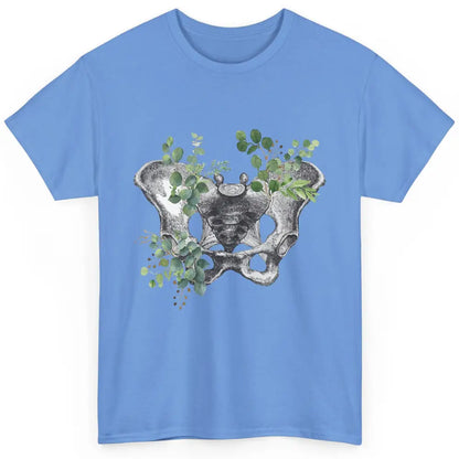 Floral Anatomical Pelvis Skeleton Doctor Medical Botanical Classic Unisex T-Shirt