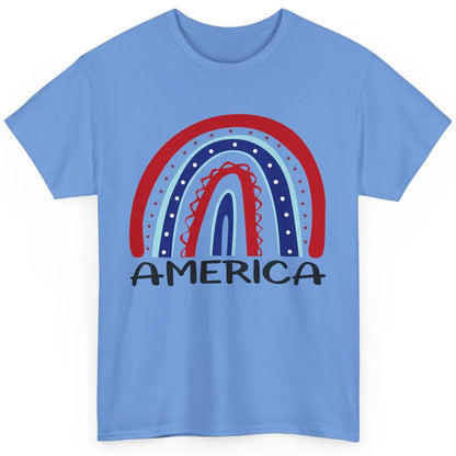 US Flag America Rainbow July 4th American Patriots Gift Classic Unisex T-Shirt