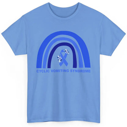 Cyclic Vomiting Syndrome Awareness Blue Ribbon Rainbow Classic Unisex T-Shirt