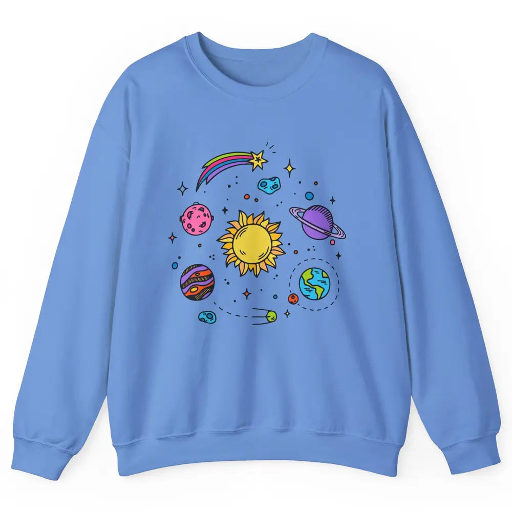 Solar System Space Galaxy Outer Space Astrology Astronauts Unisex Crewneck Sweatshirt