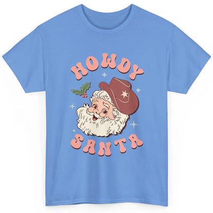 Merry Christmas Howdy Cowboy Xmas Santa Claus Cactus Western Classic Unisex T-Shirt