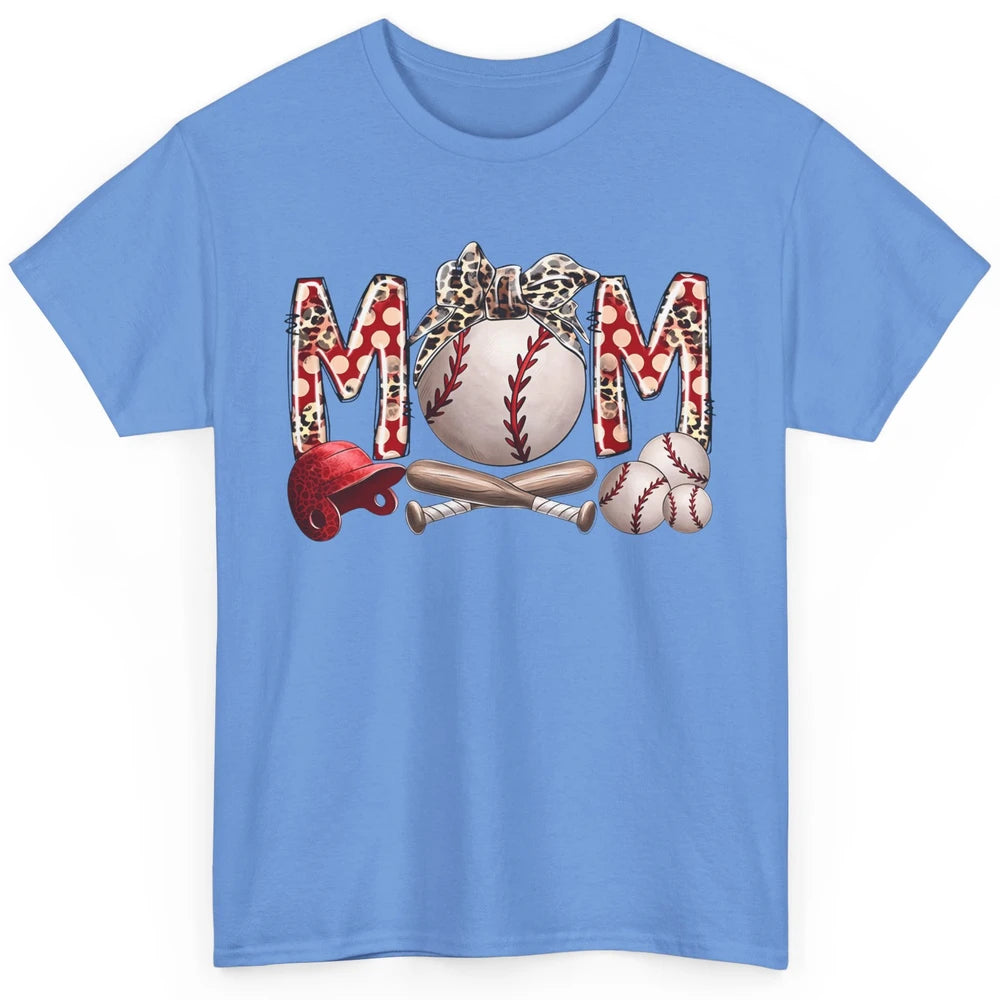 Baseball Mom Leopard Bandana Mom Love Baseball Mother's Day Classic Unisex T-Shirt