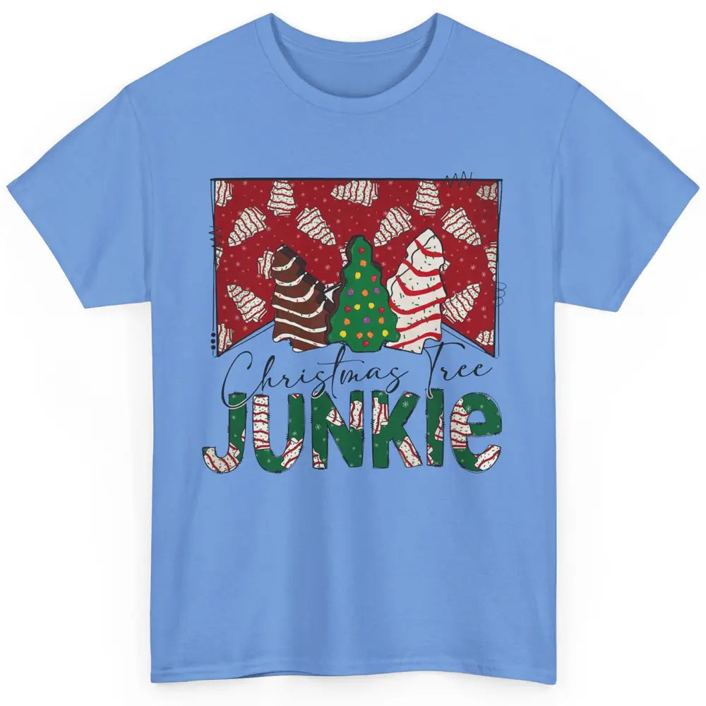 Funny Christmas Tree Cake Junkie Tis The Season Western Xmas Classic Unisex T-Shirt