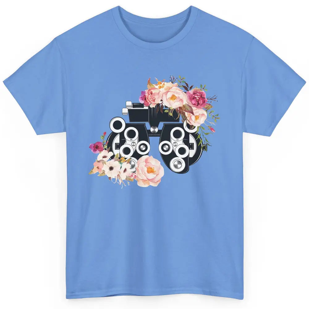 Floral Phoropter Optometrist Eye Anatomy Ophthalmology Tech Classic Unisex T-Shirt