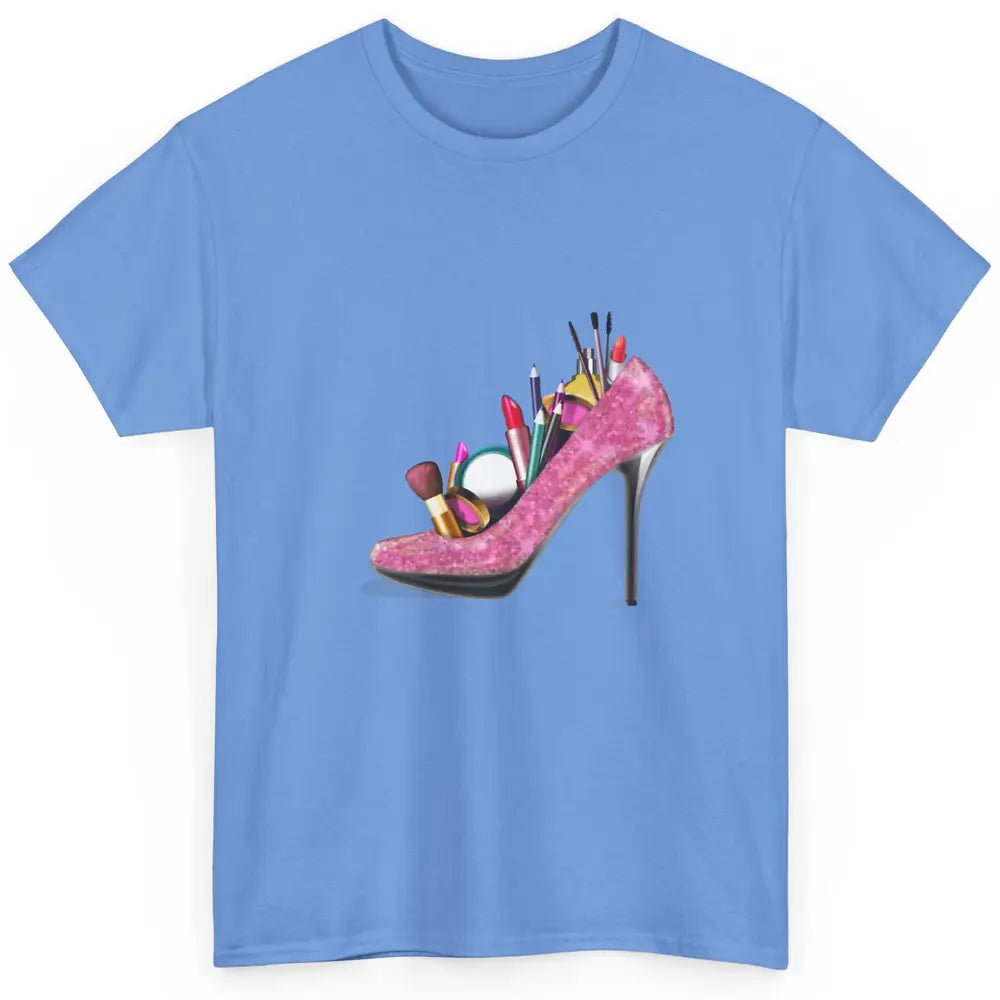 Woman High Heel Stilettos Makeup Artist Girly Lipstick Brush Classic Unisex T-Shirt